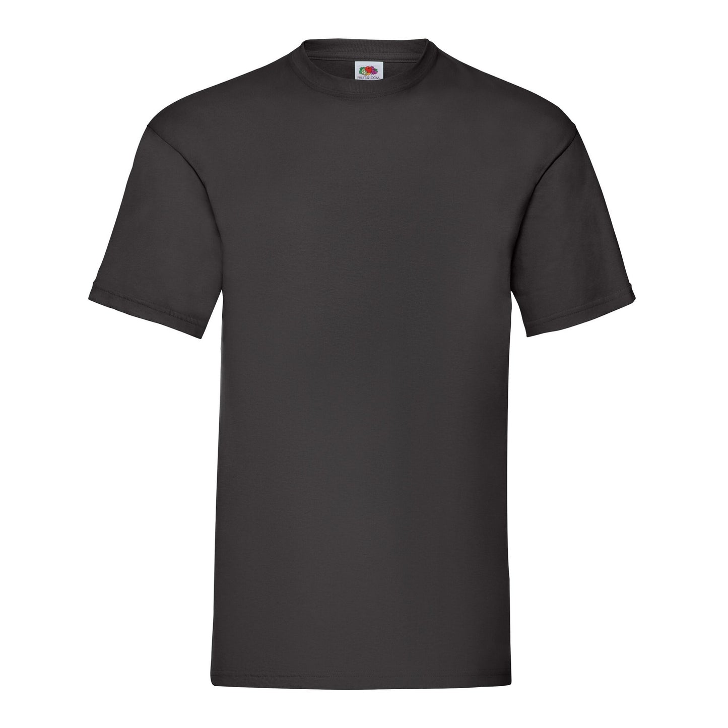Black - Front - Fruit of the Loom Unisex Adult Valueweight T-Shirt