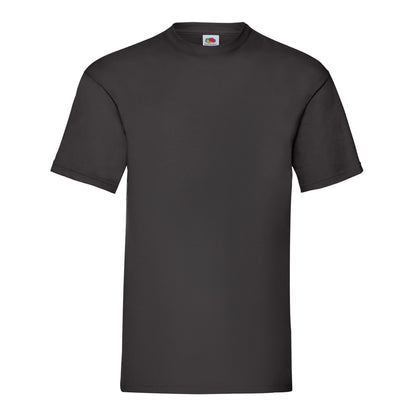 Black - Front - Fruit of the Loom Unisex Adult Valueweight T-Shirt