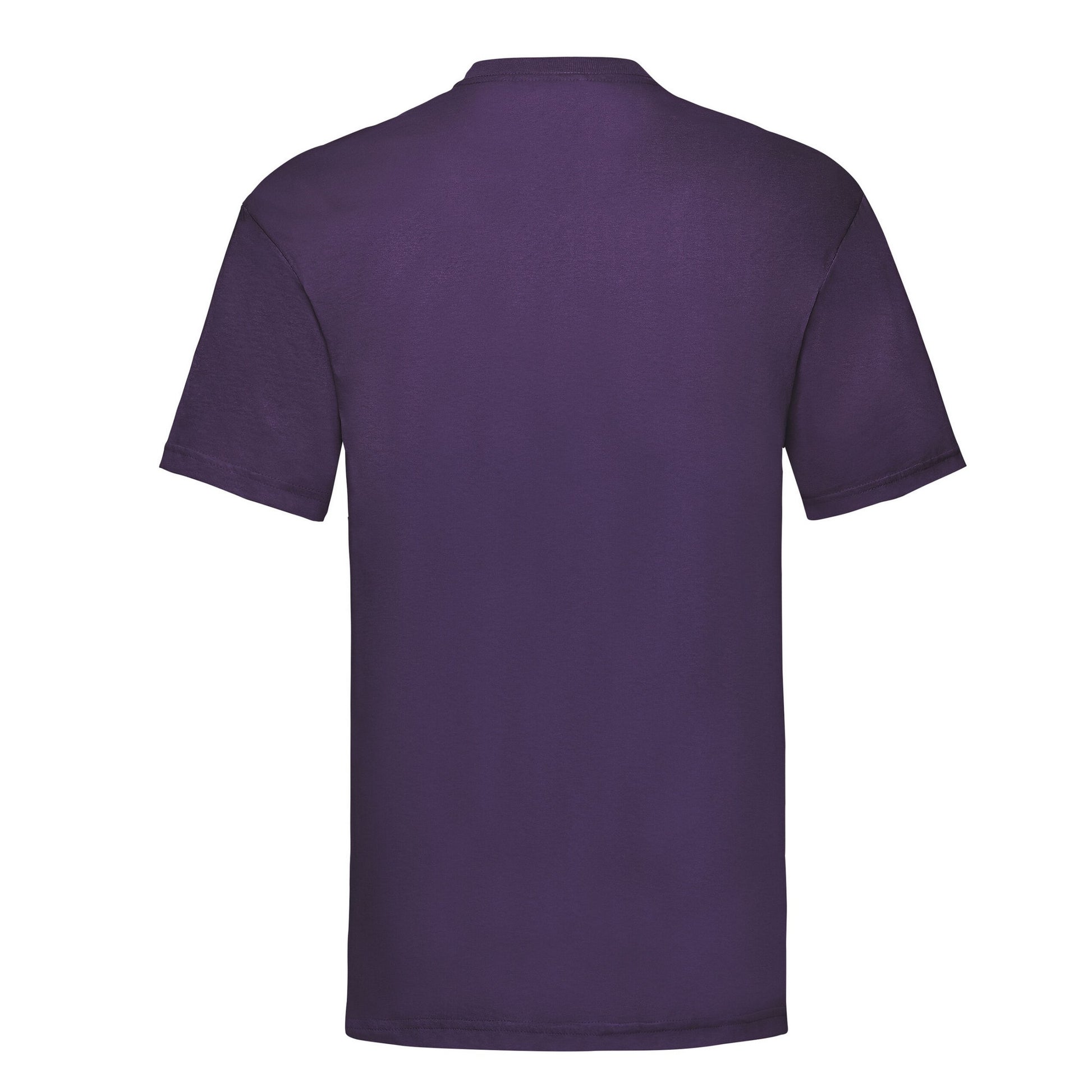 Purple - Back - Fruit of the Loom Unisex Adult Valueweight T-Shirt