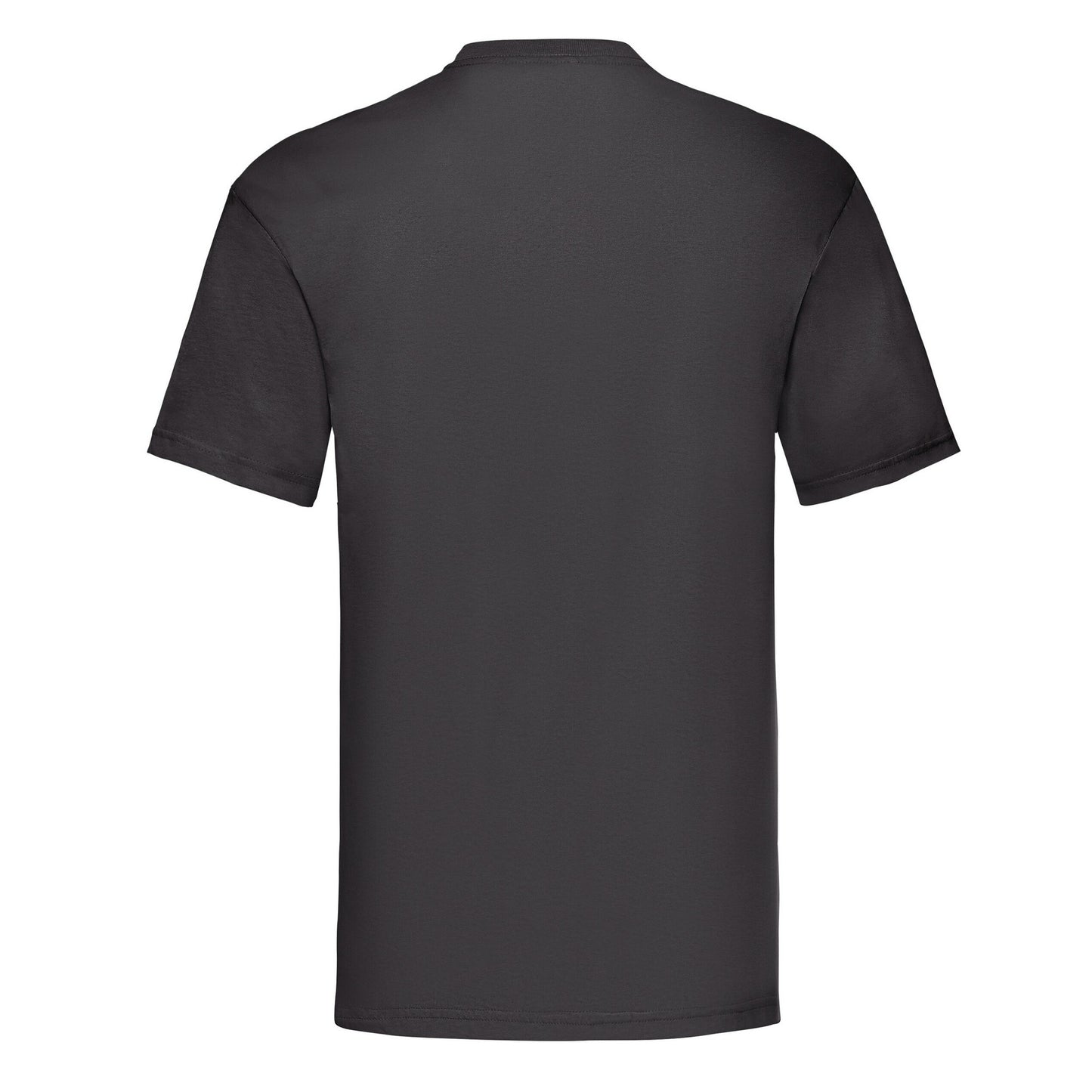 Black - Back - Fruit of the Loom Unisex Adult Valueweight T-Shirt