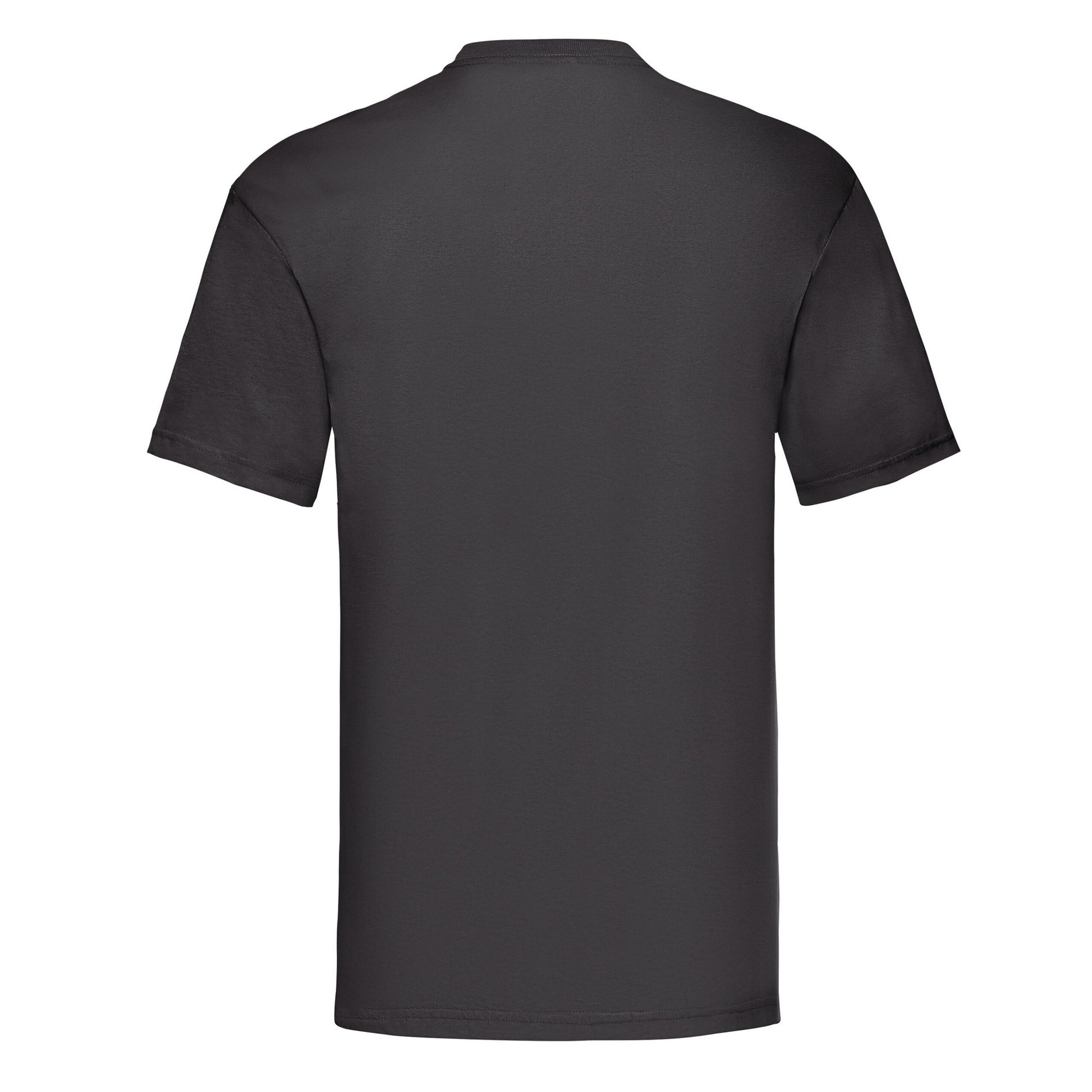 Black - Back - Fruit of the Loom Unisex Adult Valueweight T-Shirt