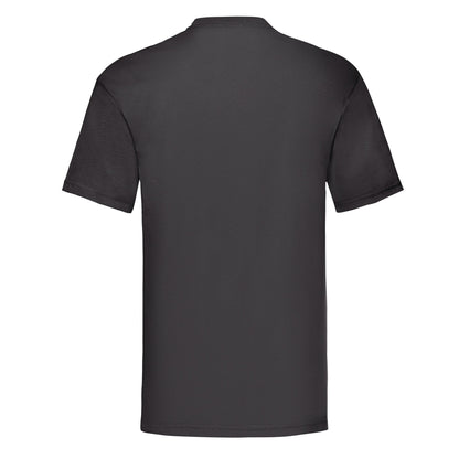 Black - Back - Fruit of the Loom Unisex Adult Valueweight T-Shirt