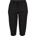 Black - Front - Build Your Brand Womens-Ladies Terry 3-4 Length Jogging Bottoms