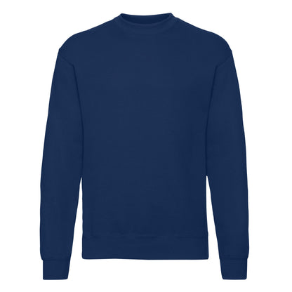 Navy - Front - Fruit of the Loom Unisex Adult Classic Set-in Sweatshirt