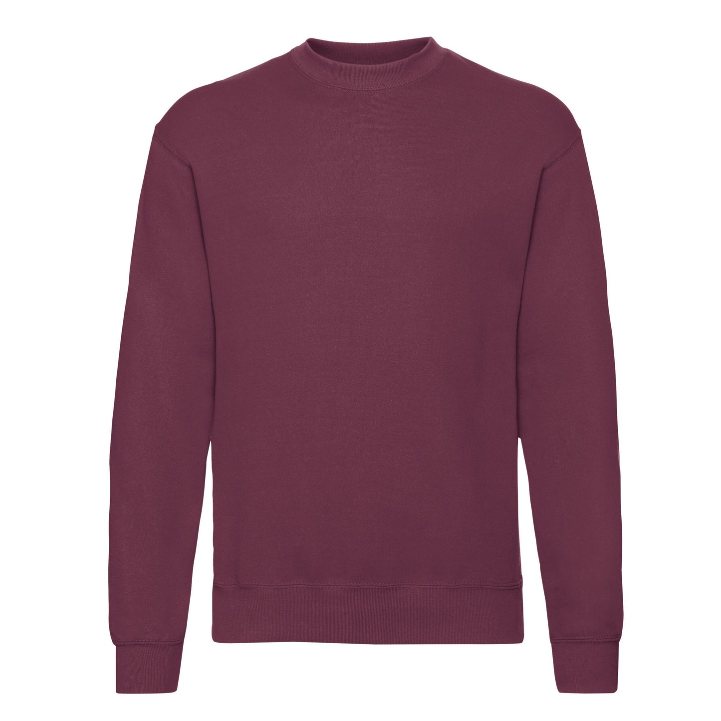 Burgundy - Front - Fruit of the Loom Unisex Adult Classic Set-in Sweatshirt