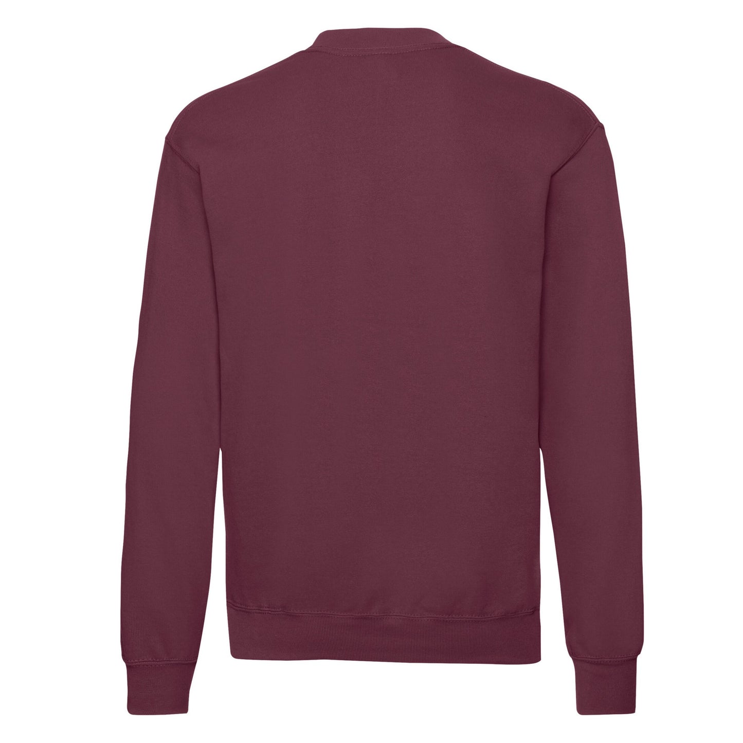 Burgundy - Back - Fruit of the Loom Unisex Adult Classic Set-in Sweatshirt