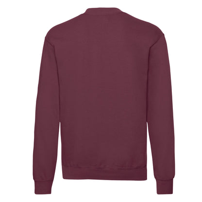 Burgundy - Back - Fruit of the Loom Unisex Adult Classic Set-in Sweatshirt