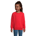 Bright Red - Front - SOLS Childrens-Kids Columbia Sweatshirt