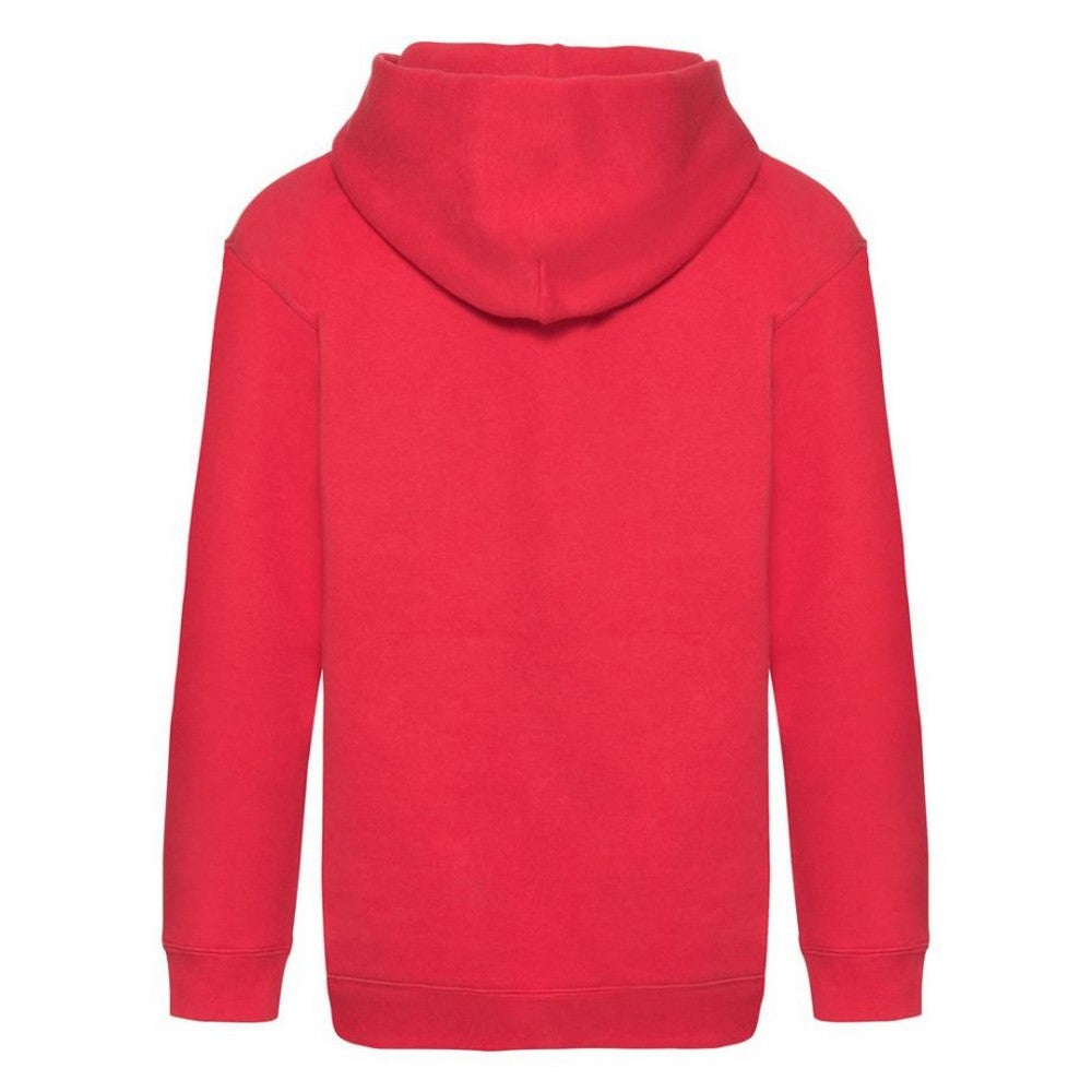Red - Back - Fruit of the Loom Childrens-Kids Premium Hoodie