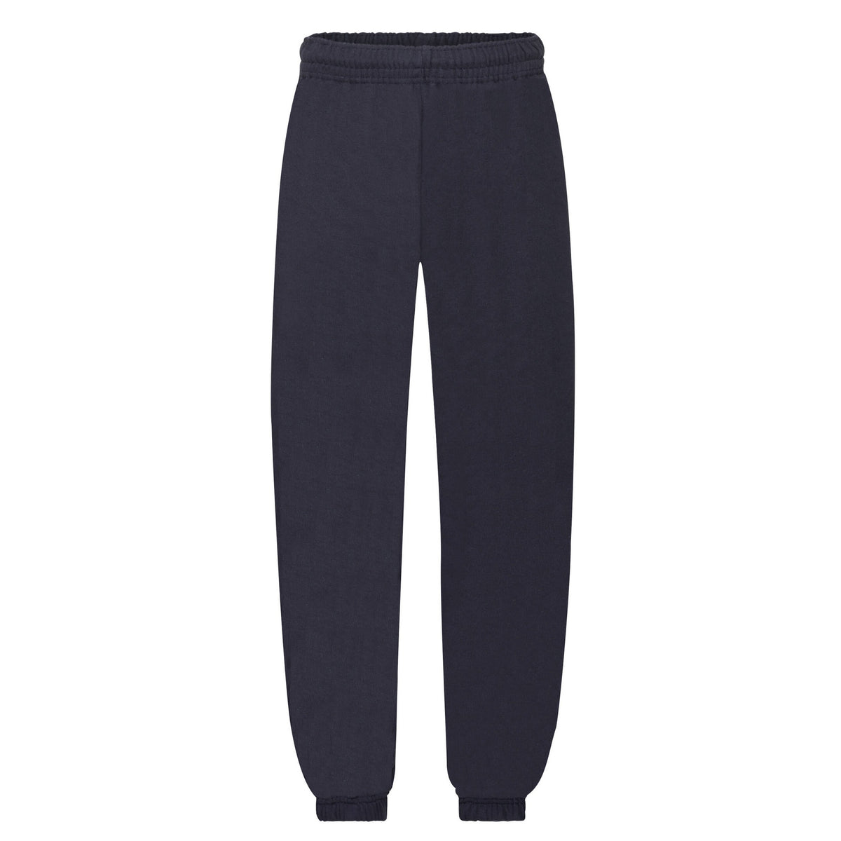 Deep Navy - Front - Fruit of the Loom Childrens-Kids Premium Elasticated Cuff Jogging Bottoms