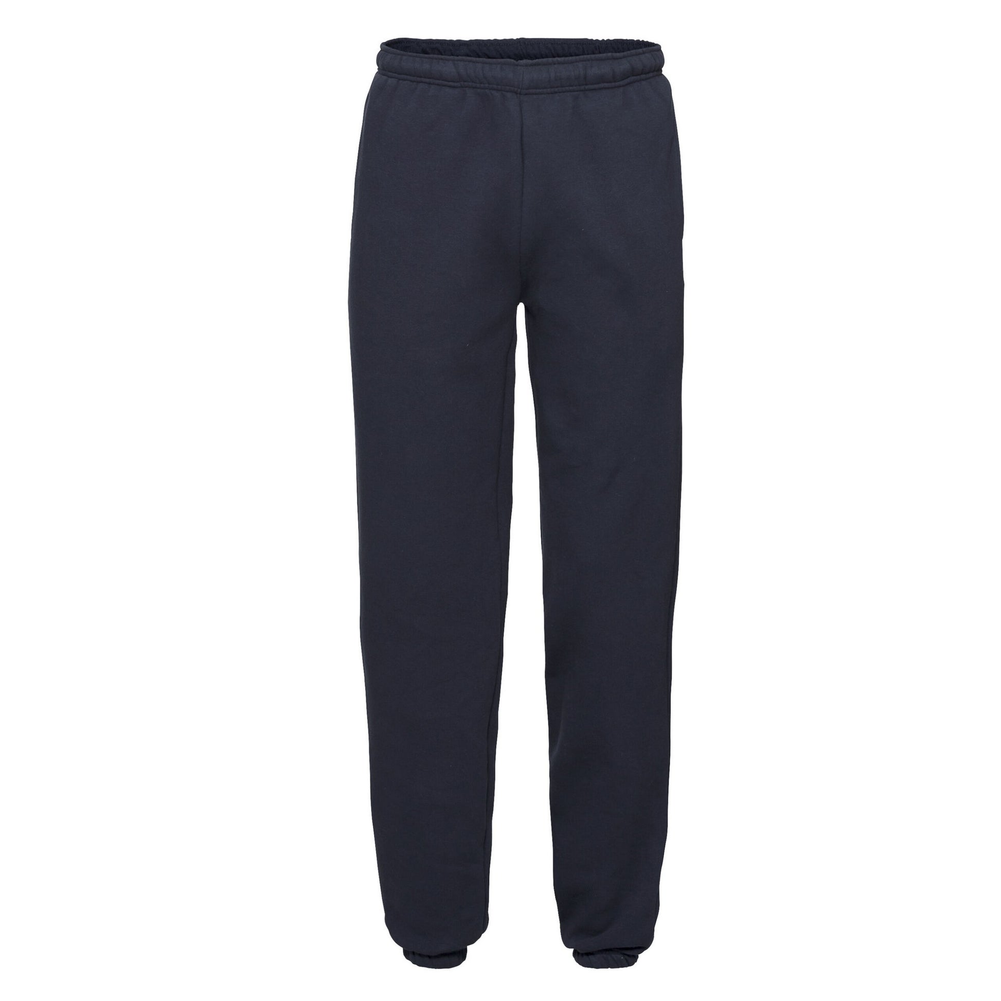 Deep Navy - Front - Fruit of the Loom Unisex Adult Premium Elasticated Cuff Jogging Bottoms