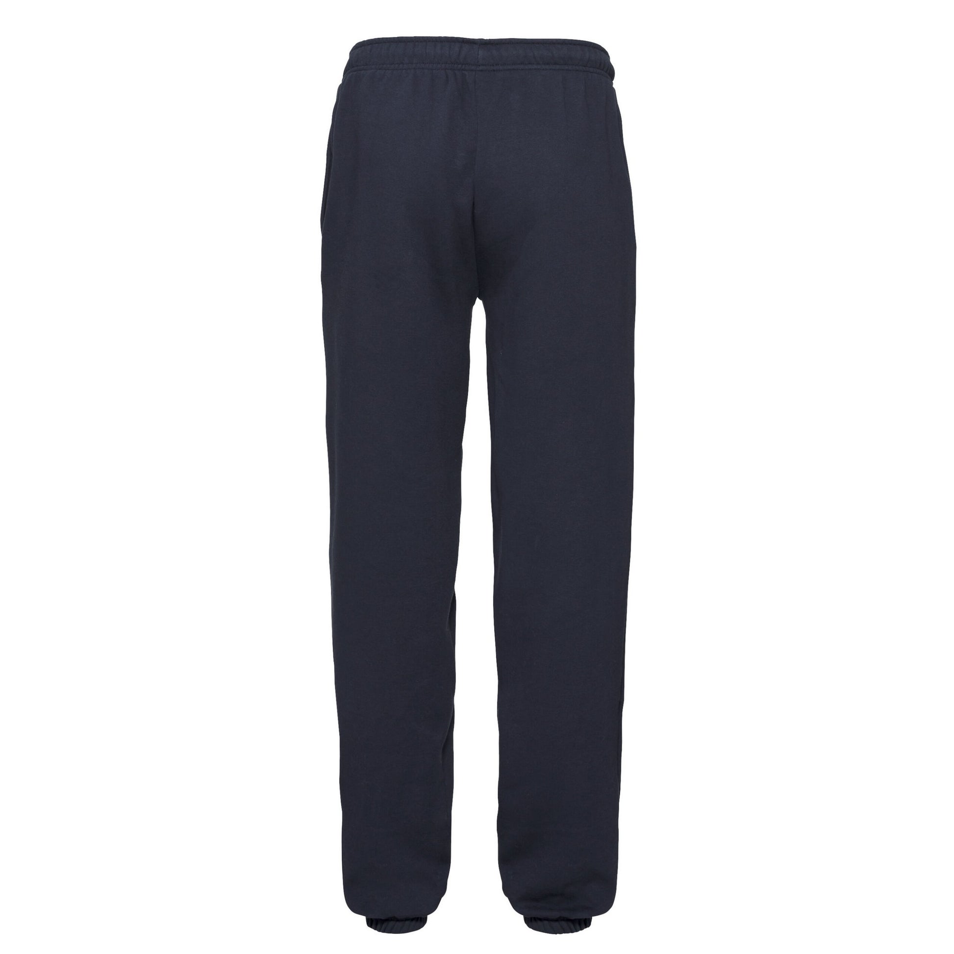 Deep Navy - Back - Fruit of the Loom Unisex Adult Premium Elasticated Cuff Jogging Bottoms