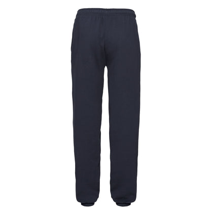 Deep Navy - Back - Fruit of the Loom Unisex Adult Premium Elasticated Cuff Jogging Bottoms
