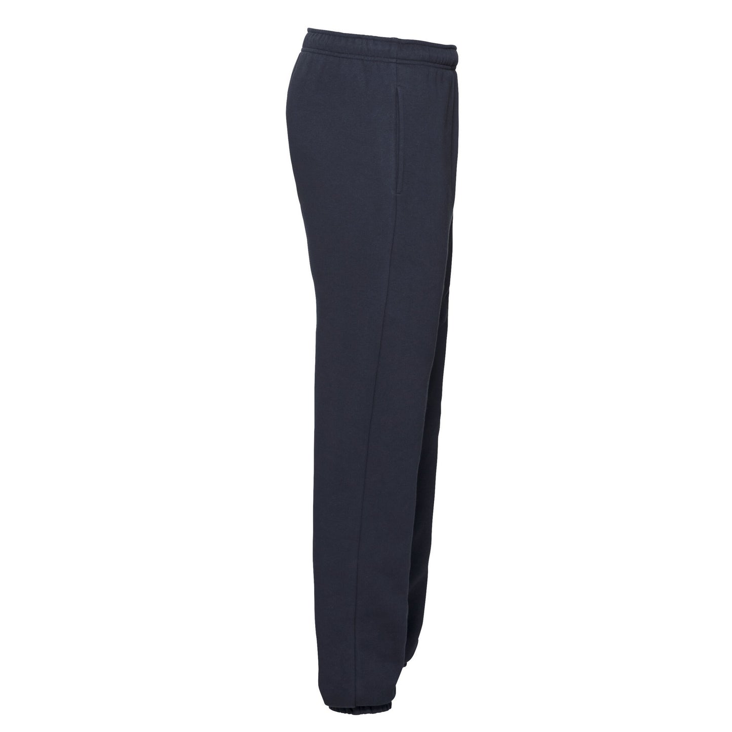 Deep Navy - Side - Fruit of the Loom Unisex Adult Premium Elasticated Cuff Jogging Bottoms