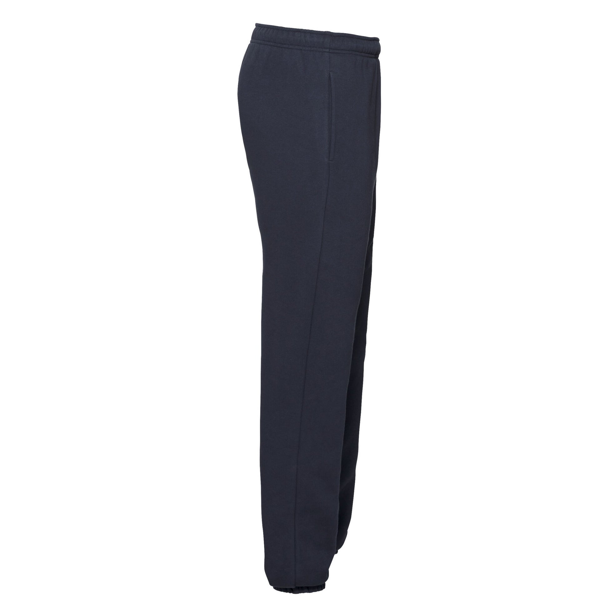 Deep Navy - Side - Fruit of the Loom Unisex Adult Premium Elasticated Cuff Jogging Bottoms