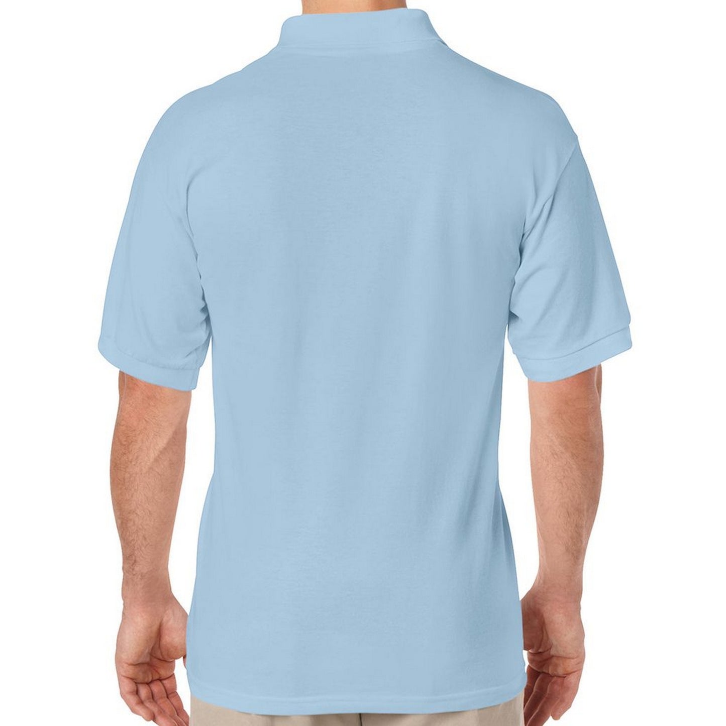 Light Blue - Back - Gildan Unisex Adult DryBlend Polo Shirt
