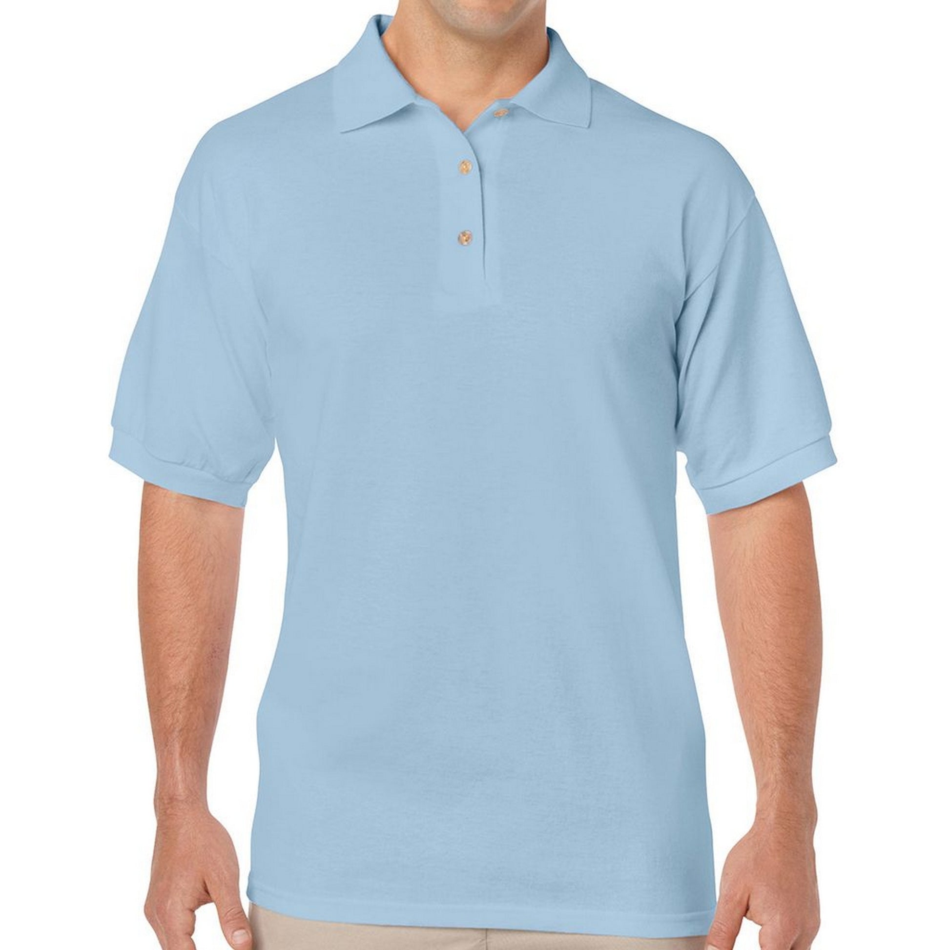 Light Blue - Side - Gildan Unisex Adult DryBlend Polo Shirt