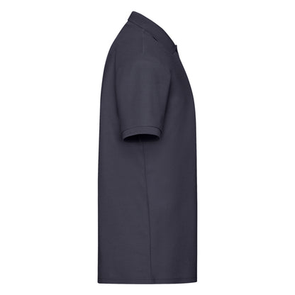 Deep Navy - Side - Fruit of the Loom Mens 65-35 Pique Polo Shirt
