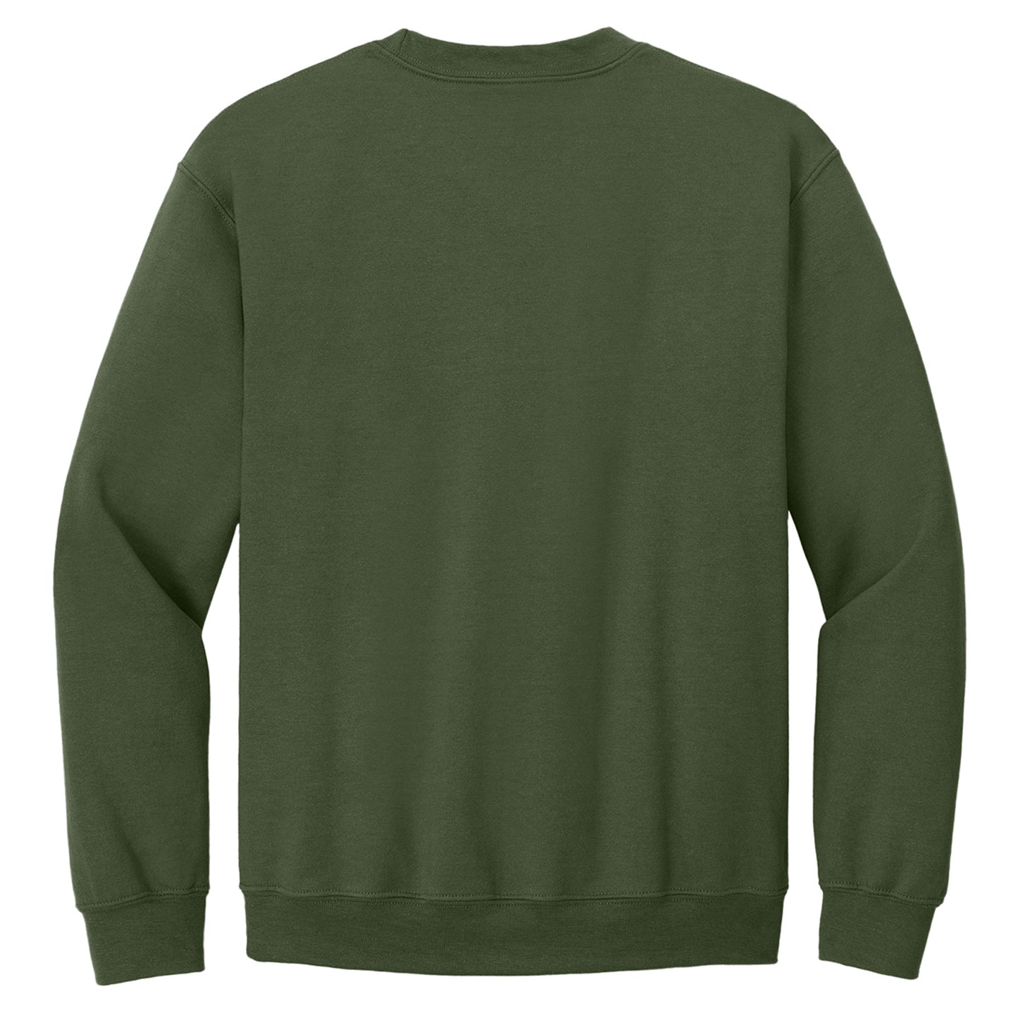 Military Green - Back - Gildan Unisex Adult Heavy Blend Crew Neck Sweatshirt