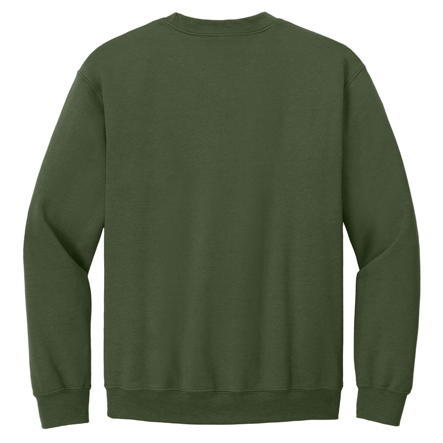 Military Green - Back - Gildan Unisex Adult Heavy Blend Crew Neck Sweatshirt