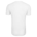 White - Back - Build Your Brand Unisex Adult Lightweight V Neck T-Shirt