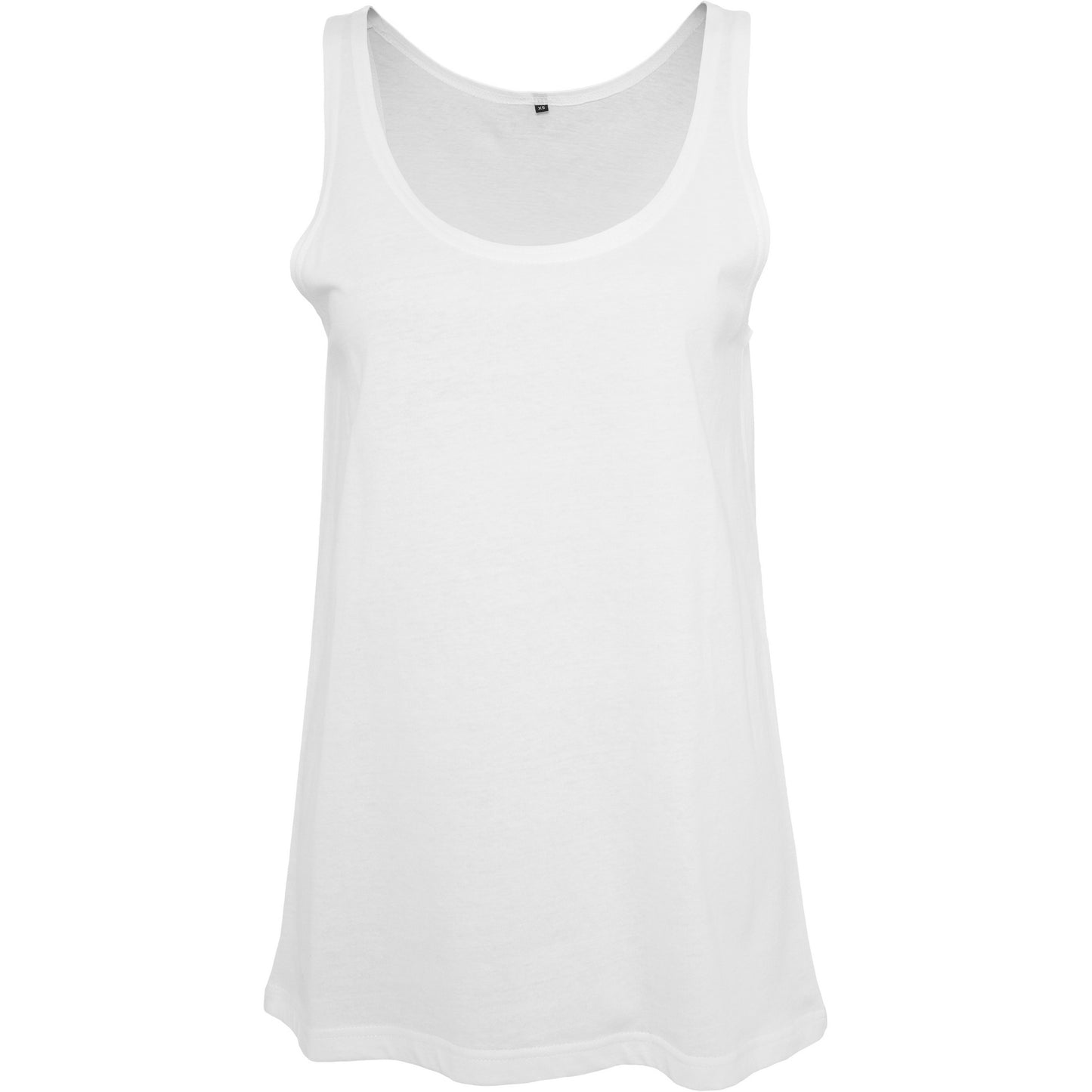 White - Front - Build Your Brand Womens-Ladies Tank Top
