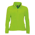 Lime - Front - SOLS Womens-Ladies North Fleece Jacket