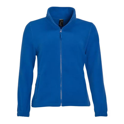 Royal Blue - Front - SOLS Womens-Ladies North Fleece Jacket