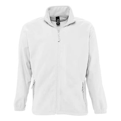 White - Front - SOLS Womens-Ladies North Fleece Jacket