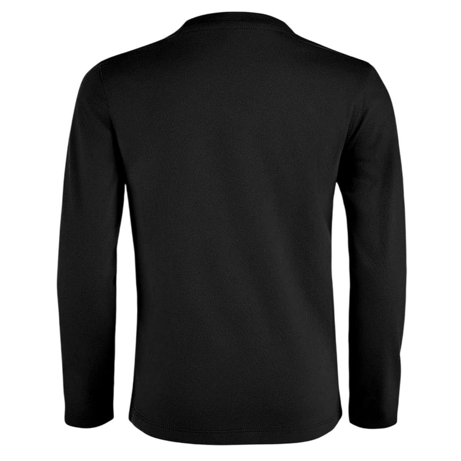 Deep Black - Back - SOLS Childrens-Kids Imperial Long-Sleeved T-Shirt
