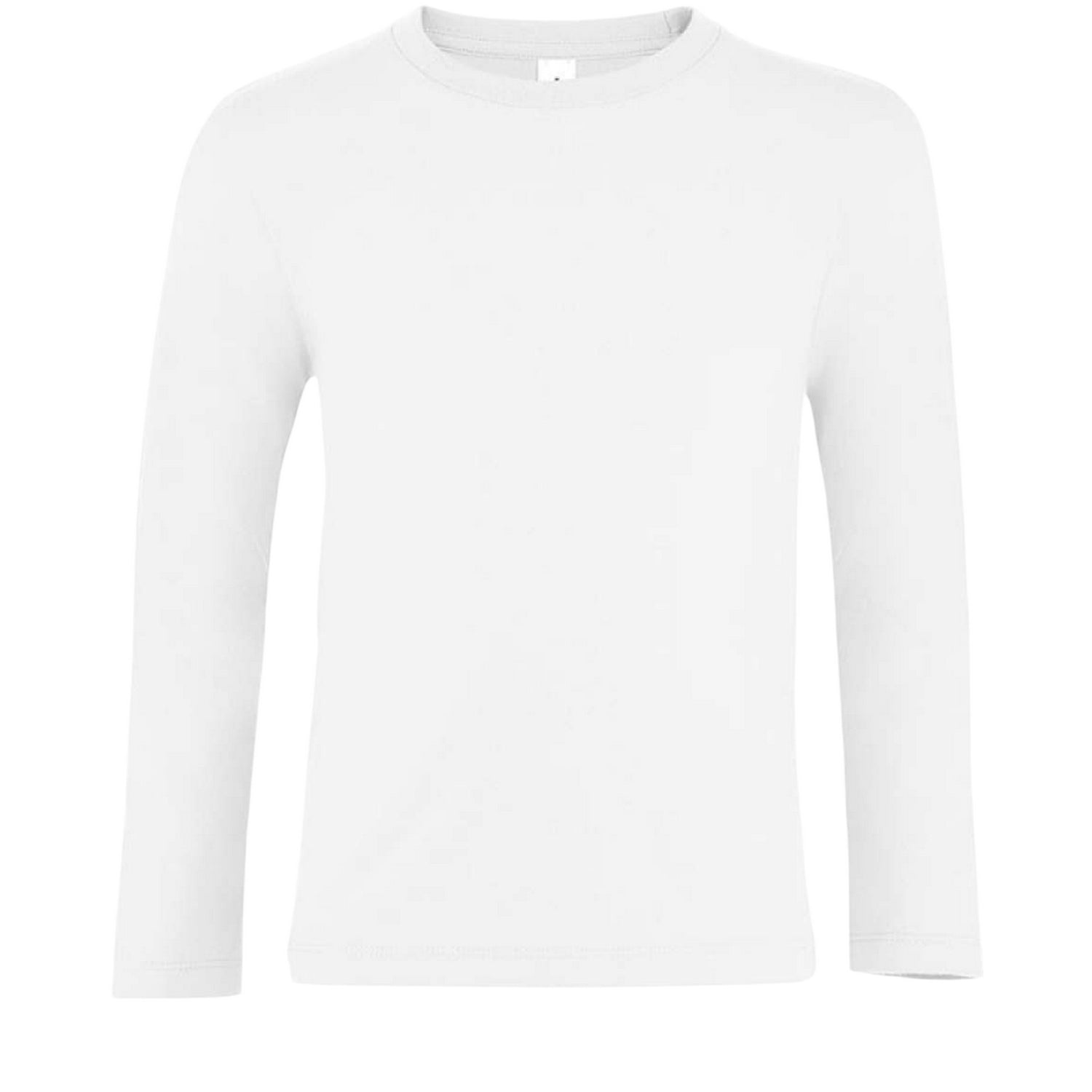 White - Front - SOLS Childrens-Kids Imperial Long-Sleeved T-Shirt