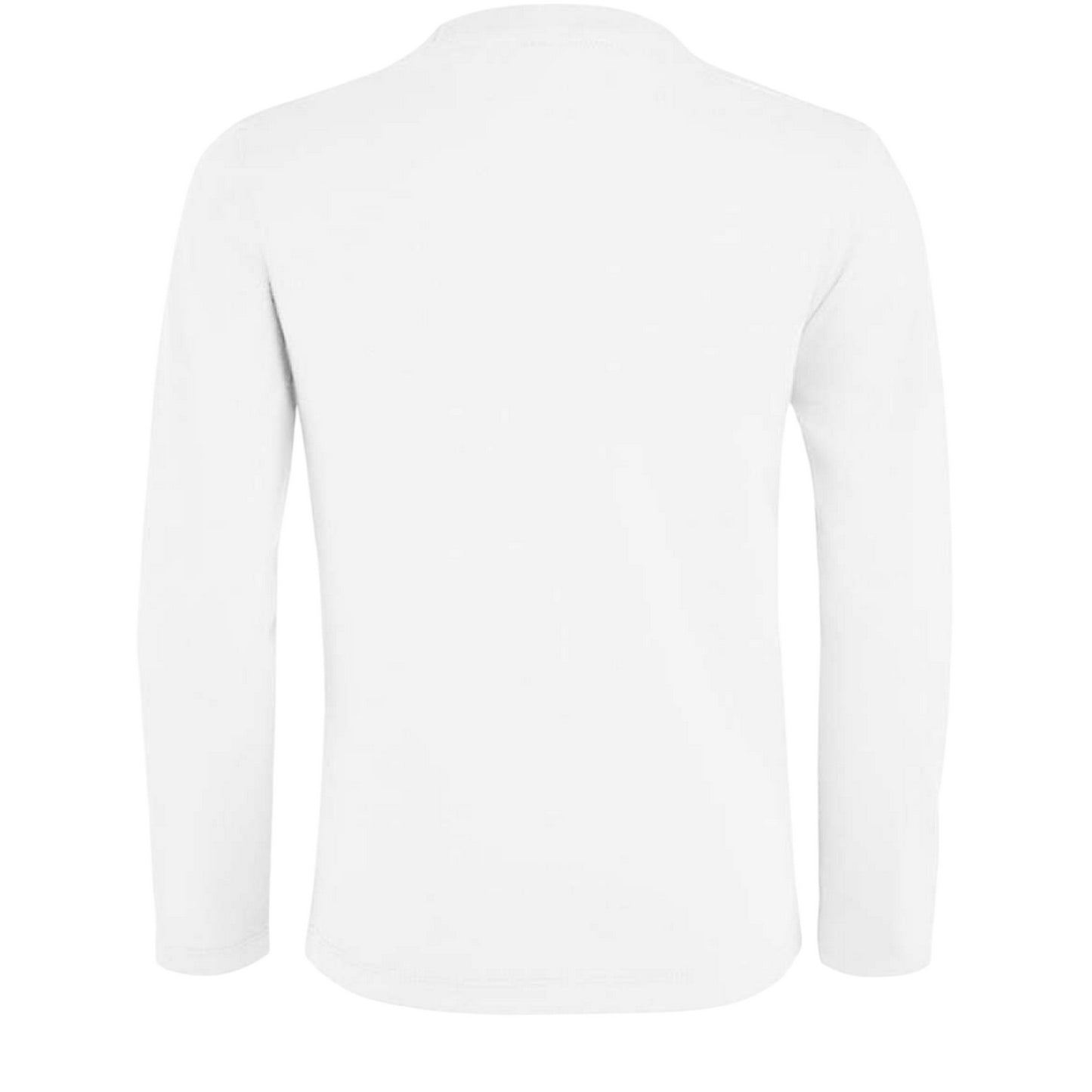 White - Back - SOLS Childrens-Kids Imperial Long-Sleeved T-Shirt