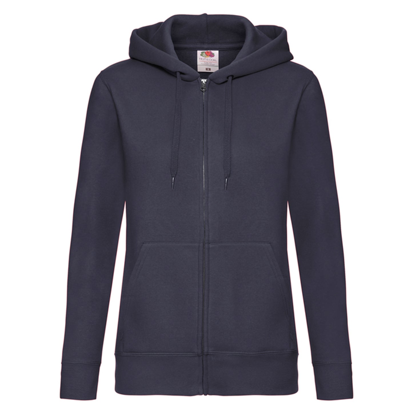Deep Navy - Front - Fruit of the Loom Womens-Ladies Premium Sweat Hoodie
