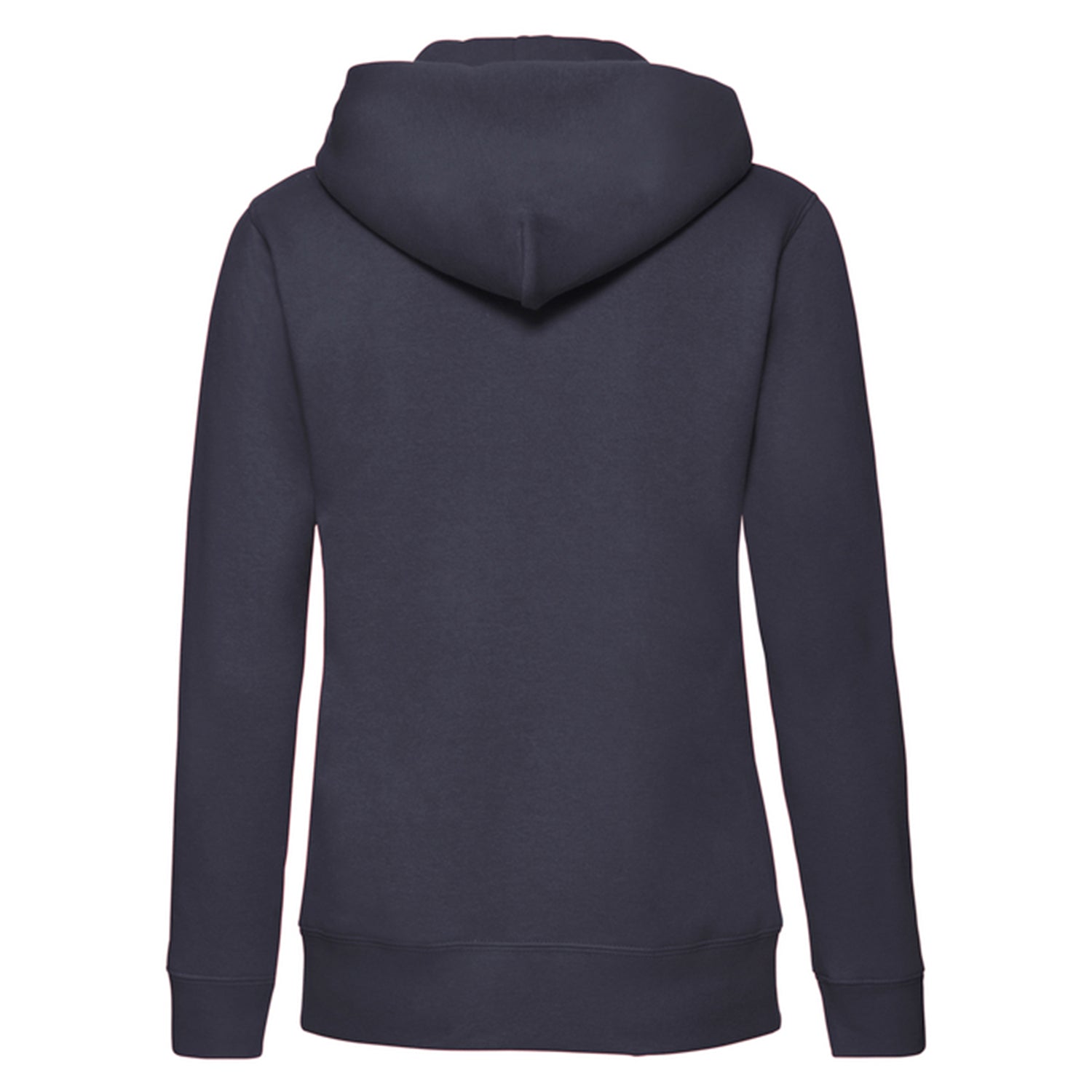 Deep Navy - Back - Fruit of the Loom Womens-Ladies Premium Sweat Hoodie