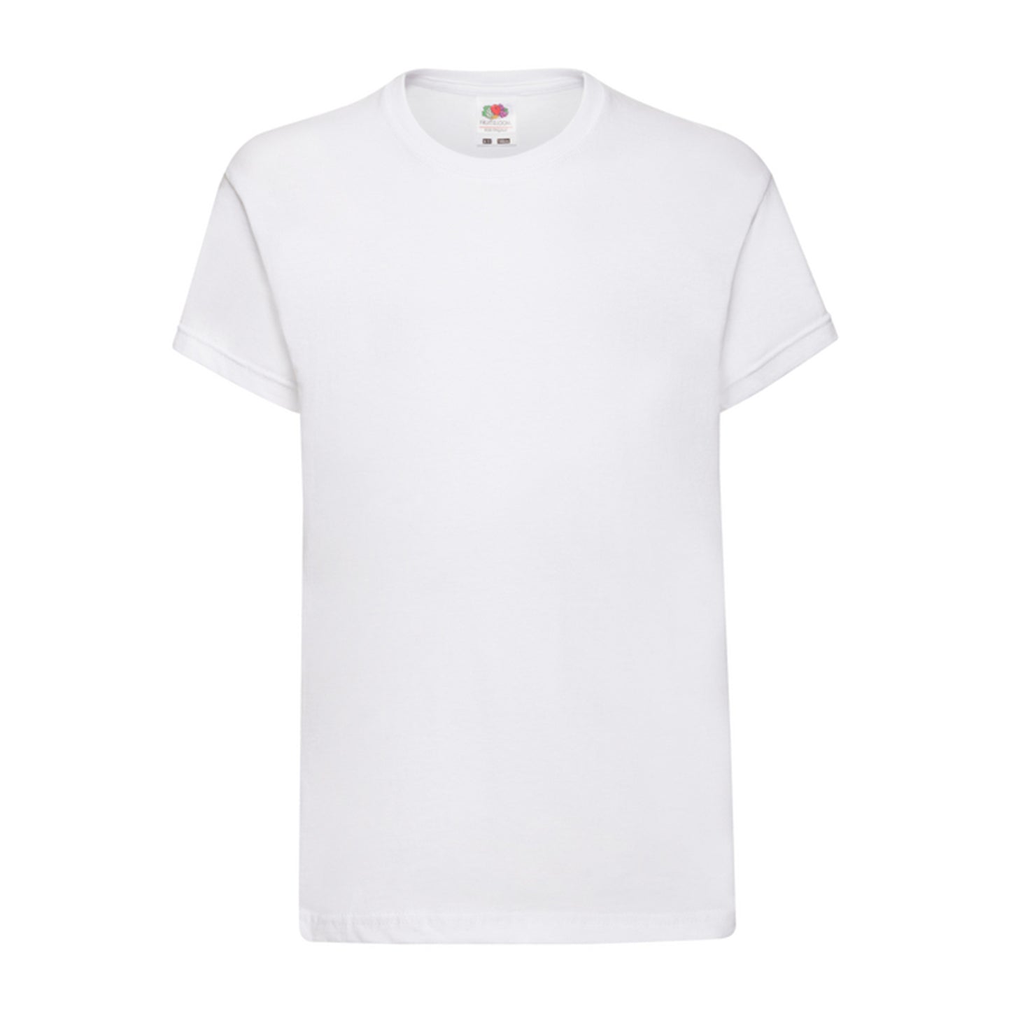 White - Front - Fruit of the Loom Childrens-Kids Original T-Shirt