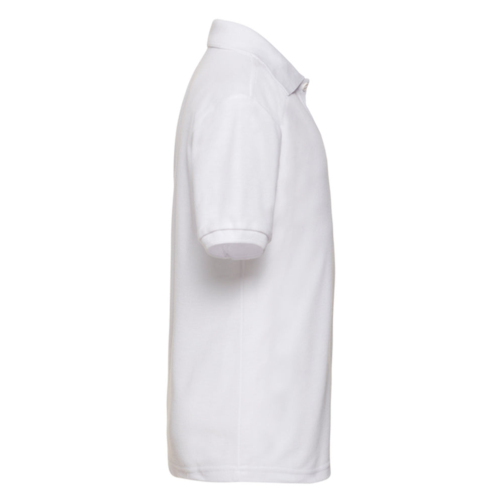 White - Side - Fruit of the Loom Childrens-Kids 65-35 Polo Shirt