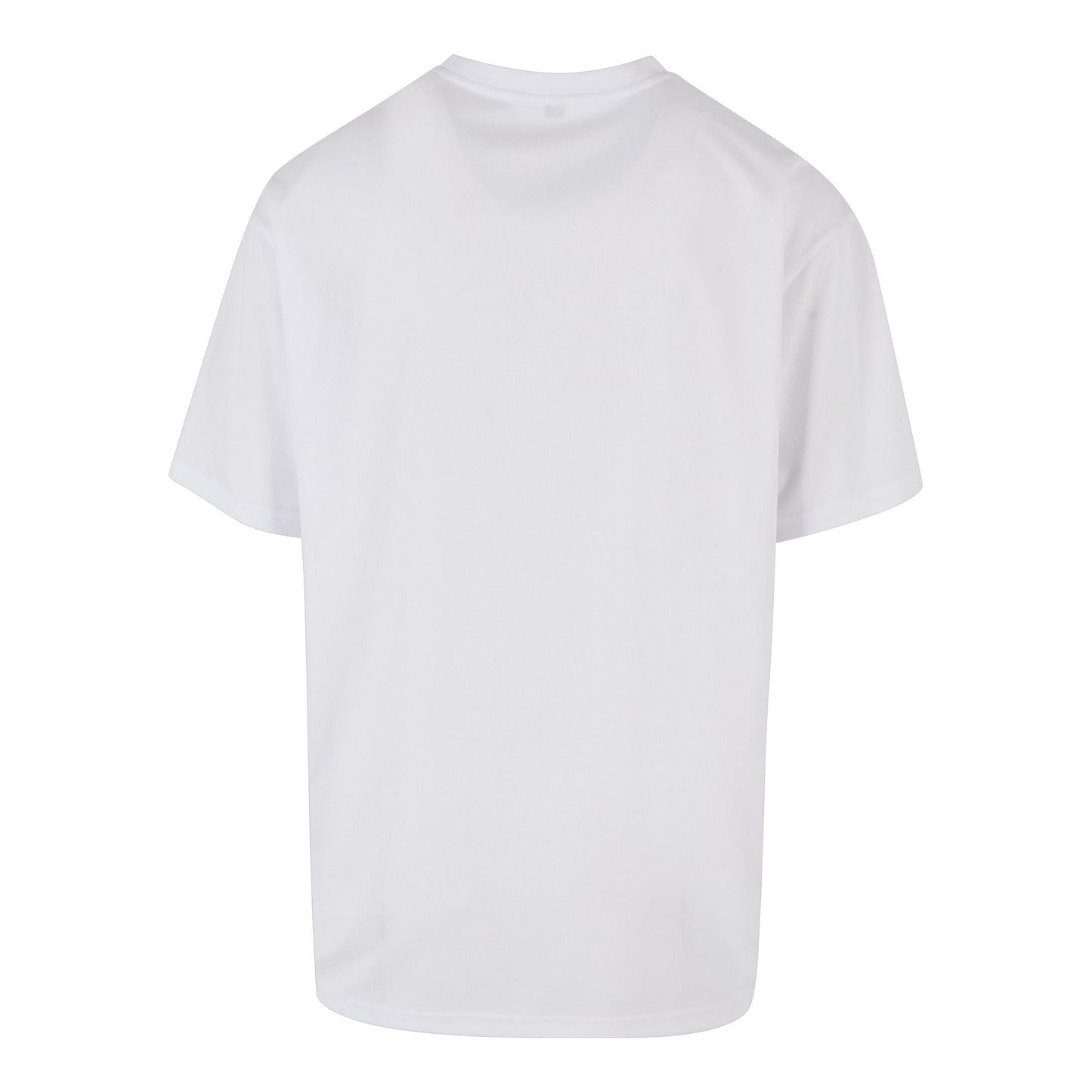 White - Back - Build Your Brand Mens E Sports T-Shirt