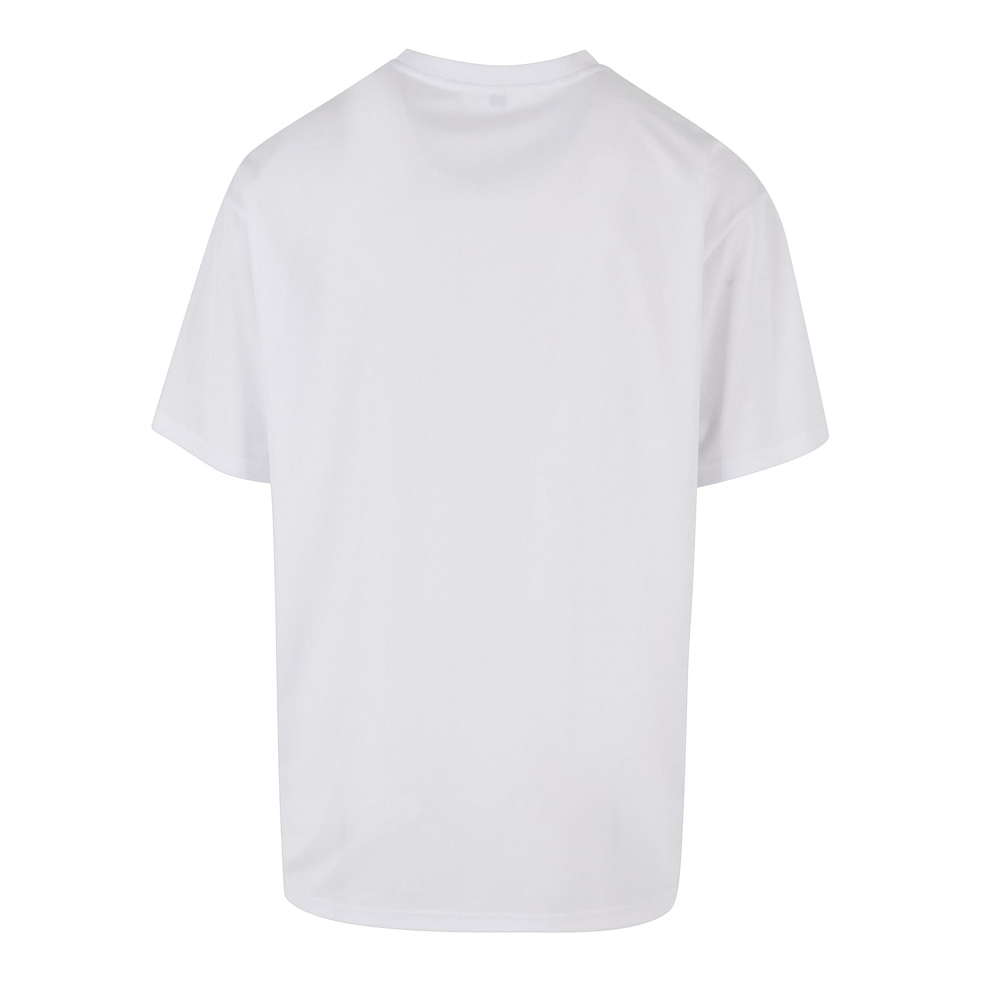 White - Back - Build Your Brand Mens E Sports T-Shirt