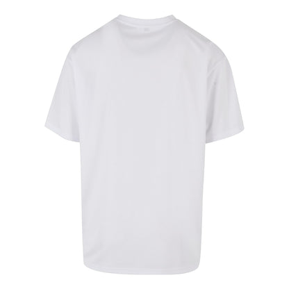 White - Back - Build Your Brand Mens E Sports T-Shirt