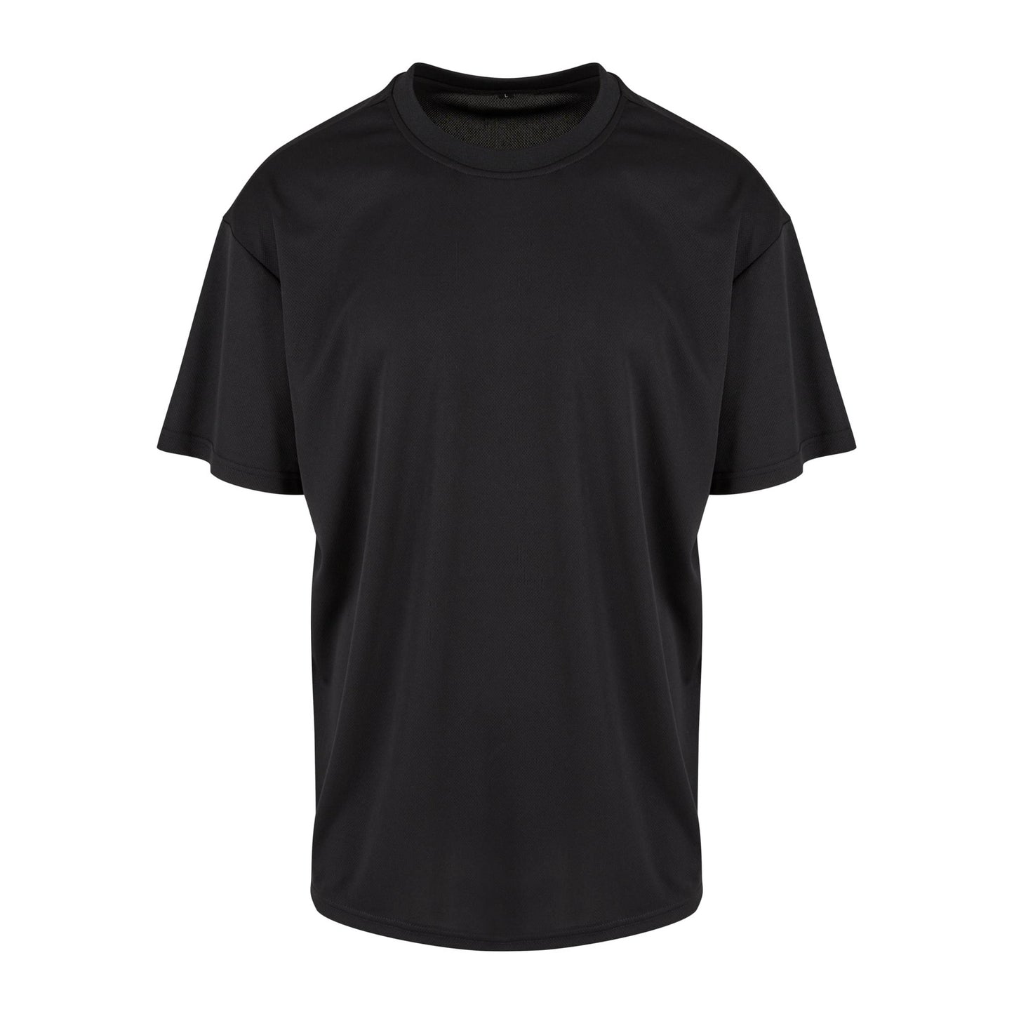 Black - Front - Build Your Brand Mens E Sports T-Shirt