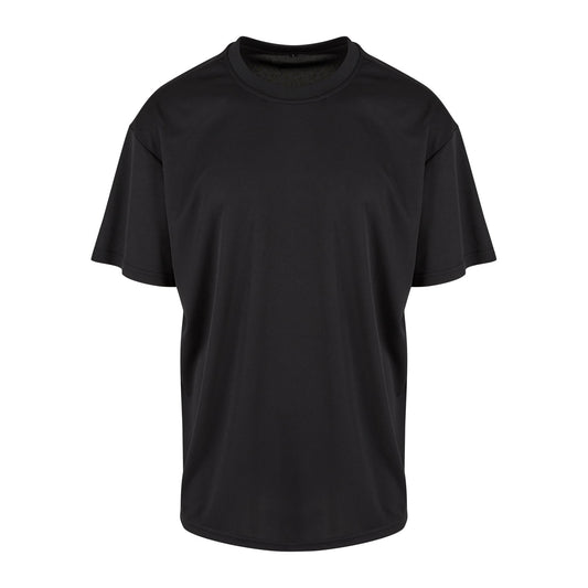 Black - Front - Build Your Brand Mens E Sports T-Shirt