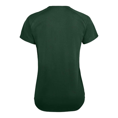 Forest Green - Back - SOLS Womens-Ladies Sporty Raglan T-Shirt