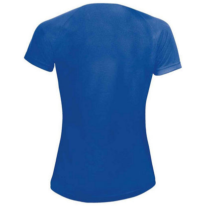 Royal Blue - Back - SOLS Womens-Ladies Sporty Raglan T-Shirt