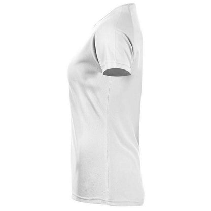 White - Side - SOLS Womens-Ladies Sporty Raglan T-Shirt
