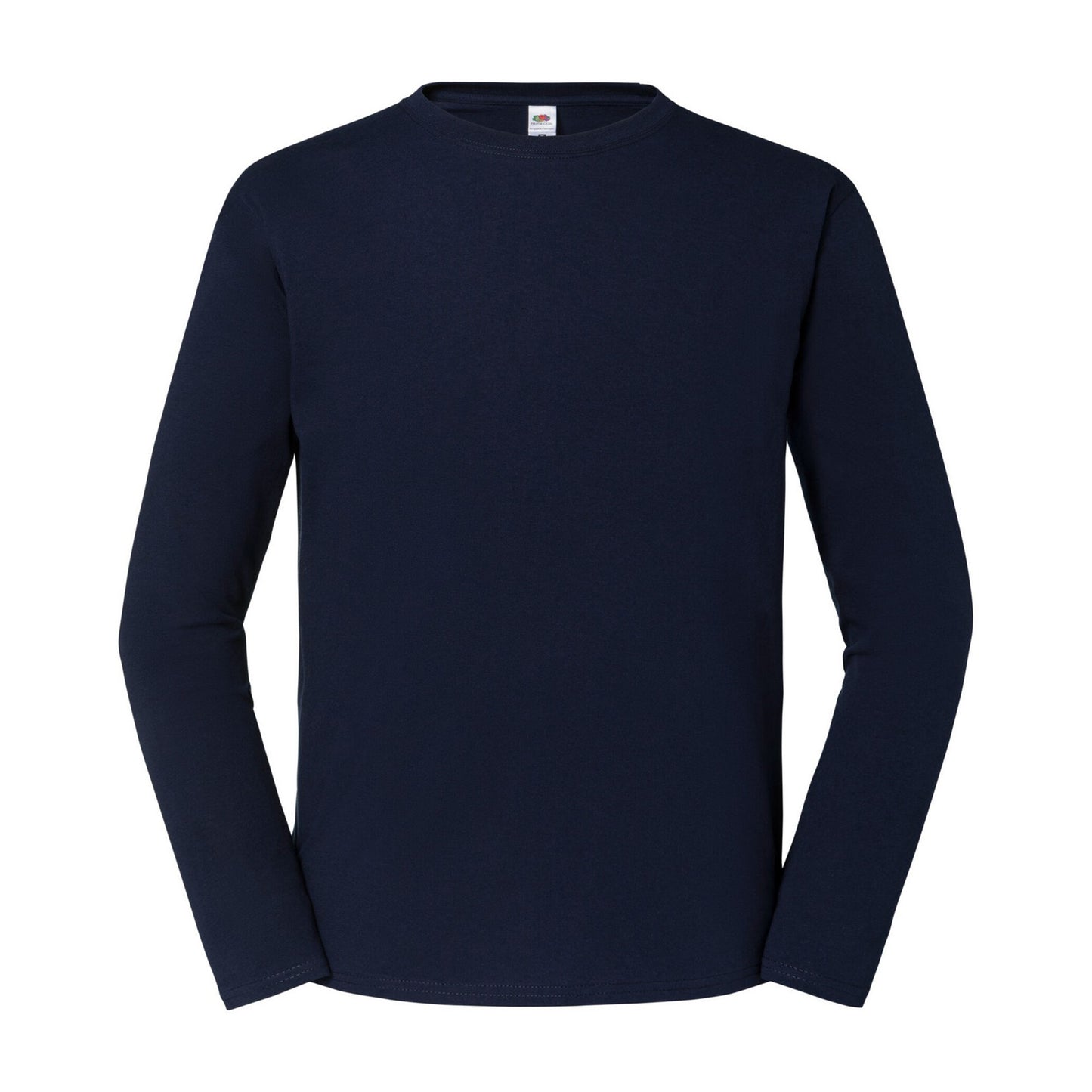 Deep Navy - Front - Fruit of the Loom Unisex Adult Iconic 195 Long-Sleeved T-Shirt