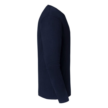 Deep Navy - Side - Fruit of the Loom Unisex Adult Iconic 195 Long-Sleeved T-Shirt