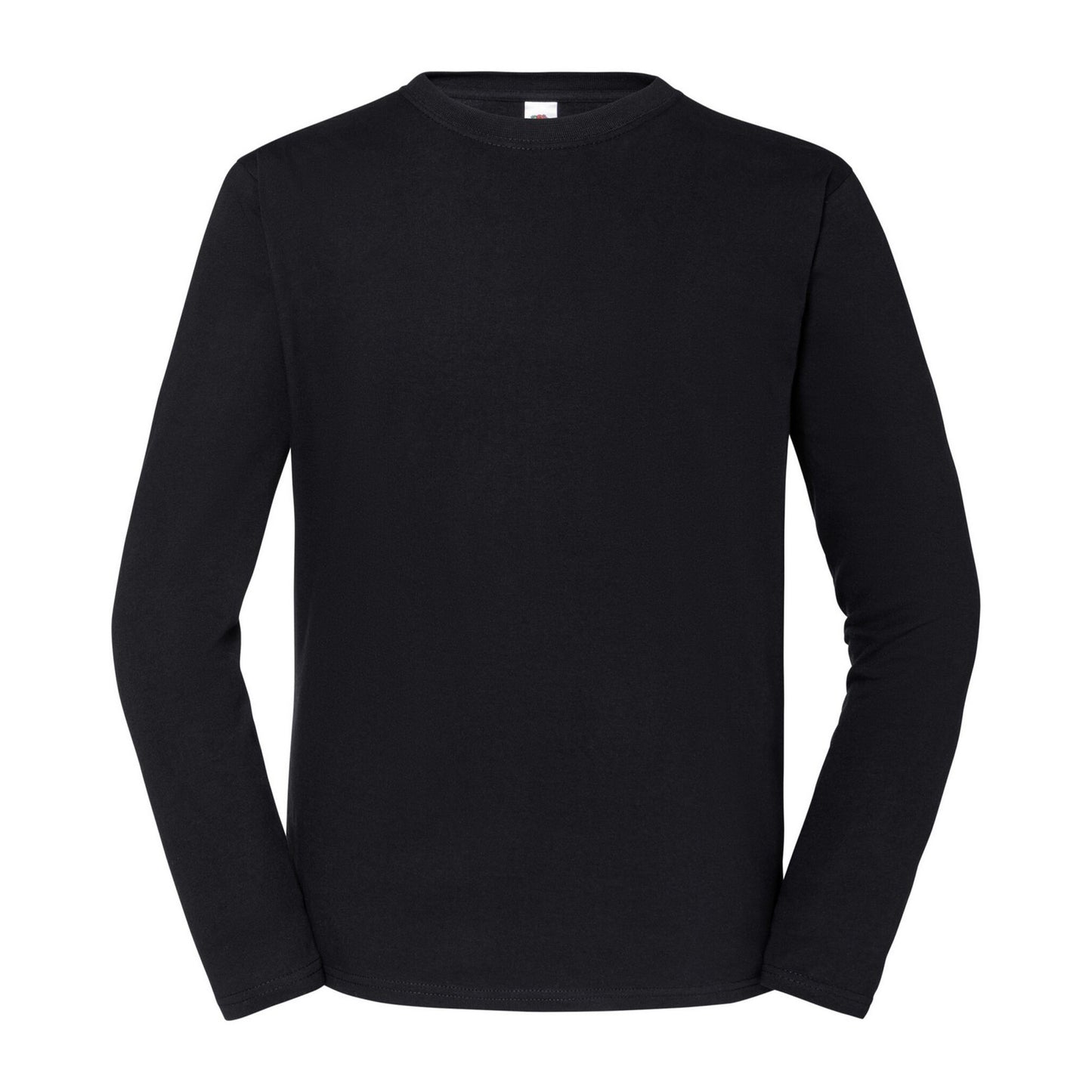 Black - Front - Fruit of the Loom Unisex Adult Iconic 195 Long-Sleeved T-Shirt