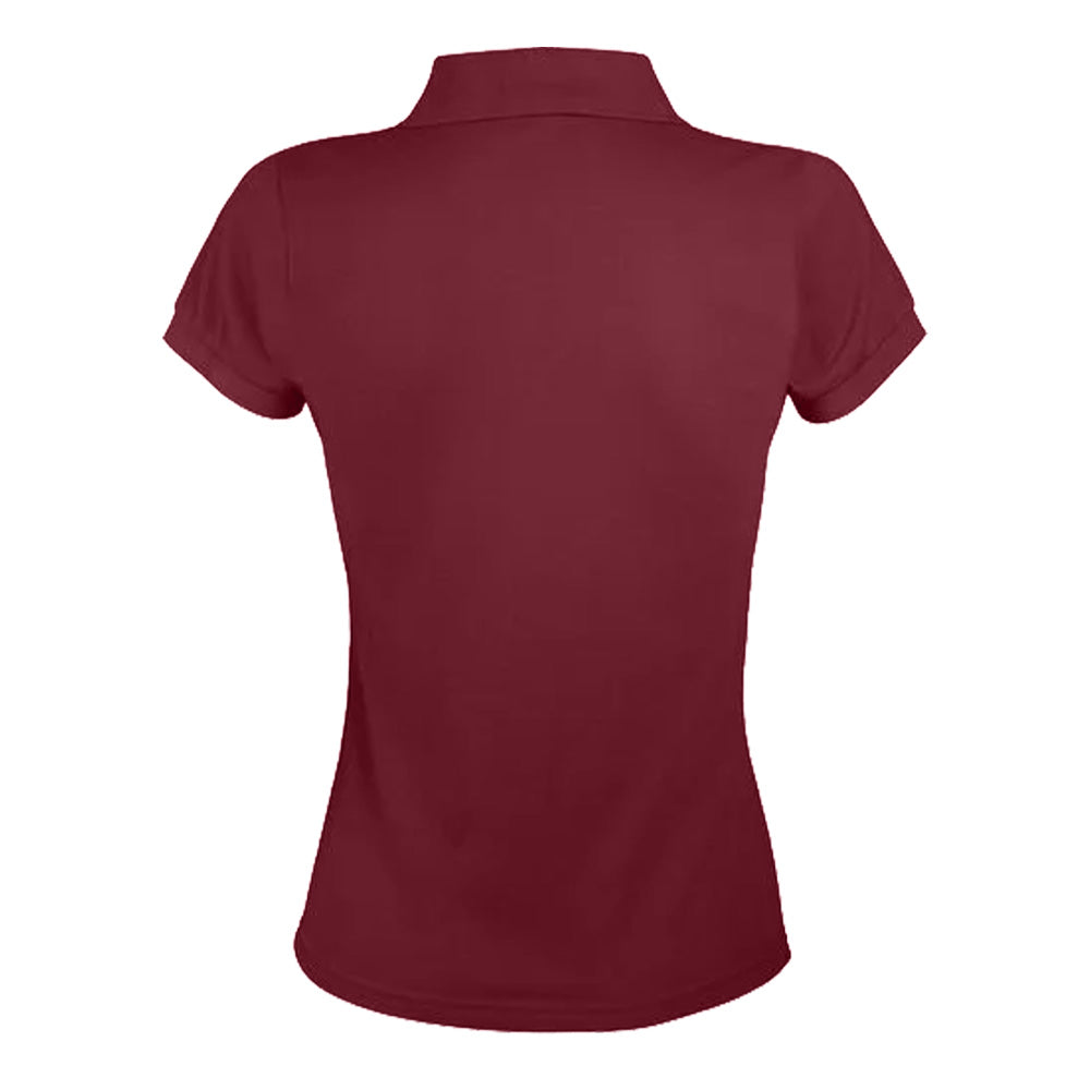 Burgundy - Back - SOLS Womens-Ladies Prime Polo Shirt
