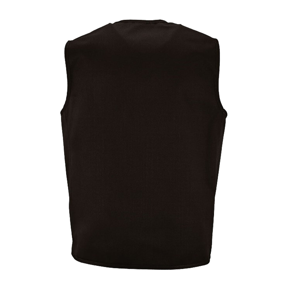 Black - Back - SOLS Unisex Adult Wallace Gilet