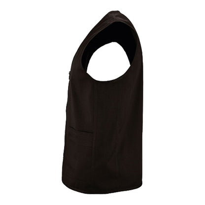 Black - Side - SOLS Unisex Adult Wallace Gilet